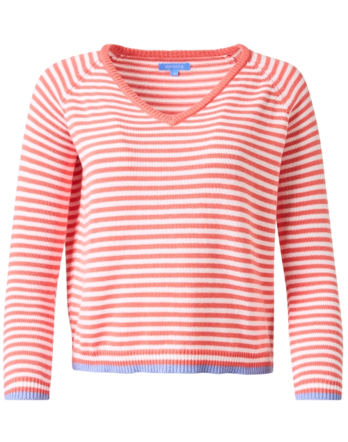 Product image - Burgess - Ivy Orange Stripe Cotton Blend Sweater