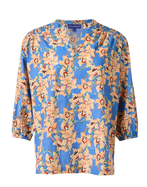 Product image - Ro's Garden - Marcia Blue and Gold Print Top