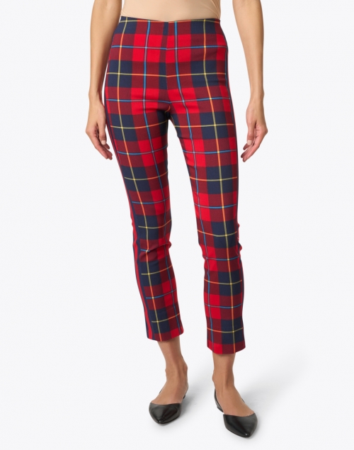Front image - Gretchen Scott - Plaidly Red Plaid Pull On Pant