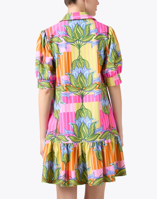 Back image - Jude Connally - Tierney Multi Lotus Print Dress