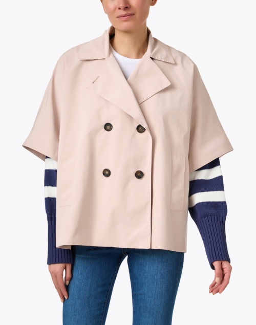 Front image - Cinzia Rocca Icons - Tan Trench Jacket 
