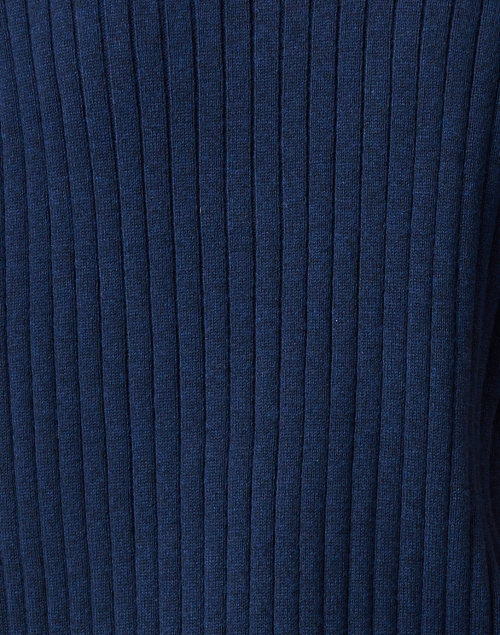 Fabric image - Kinross - Navy Ribbed Polo Sweater