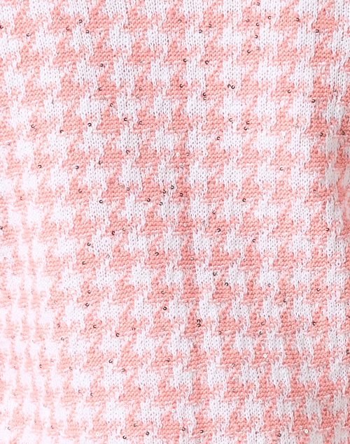 Fabric image - Amina Rubinacci - Orvieto White and Pink Houndstooth Jacket 