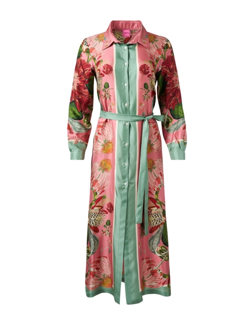 Product image - Franco Ferrari - Multi Floral Silk Shirt Dress