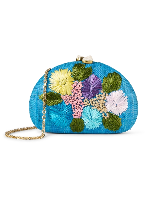 Product image - Rafe - Berna Turquoise Floral Embroidered Clutch 