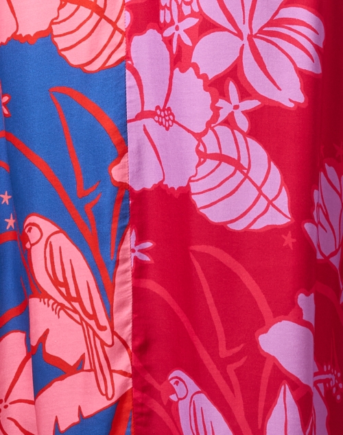 Fabric image - Farm Rio - Multi Floral Print Shirt Dress