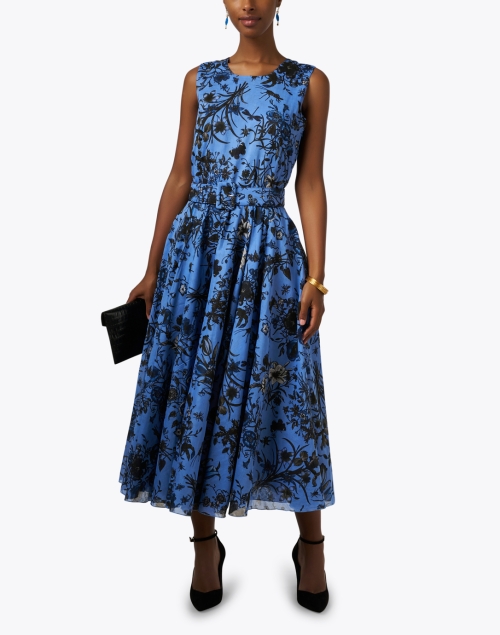 Look image - Samantha Sung - Aster Blue Floral Print Wool Dress