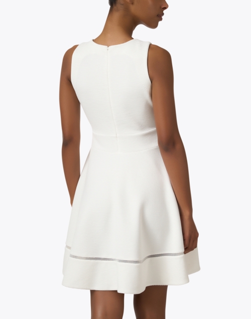 Back image - Emporio Armani - White Fit and Flare Dress