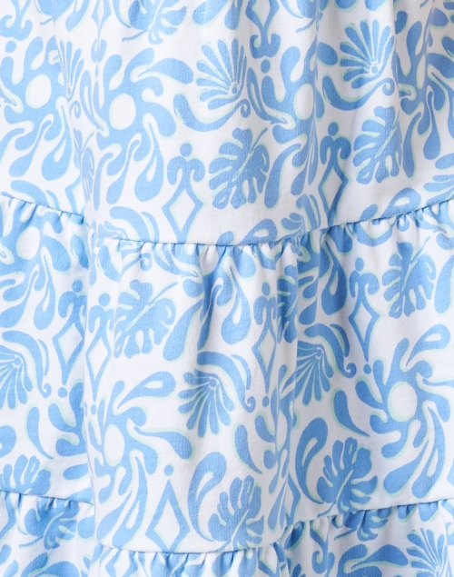 Fabric image - Sail to Sable - Blue Floral Print Tunic Dress