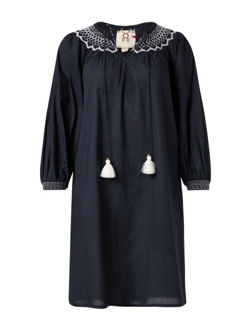 Product image - Figue - Charlie Navy Embroidered Cotton Dress