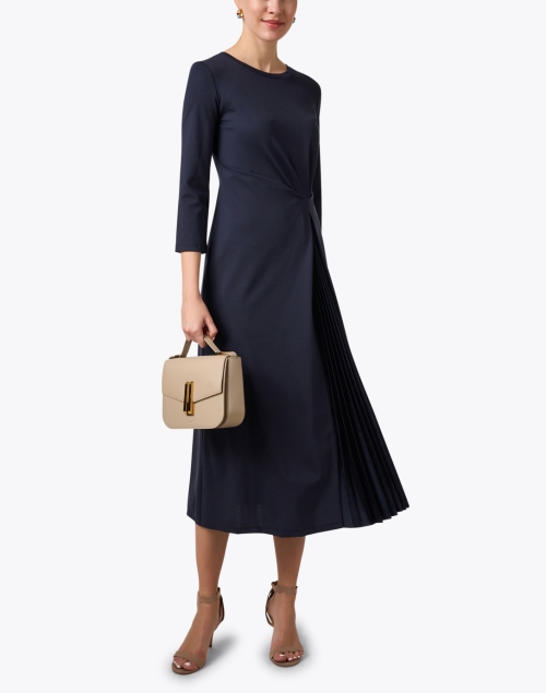 Gessy Navy Ruched Dress 