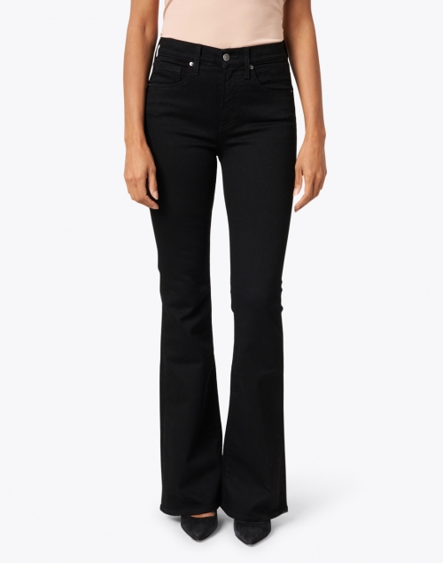Front image - Veronica Beard - Beverly Onyx Essential High Rise Flare Stretch Denim Jean