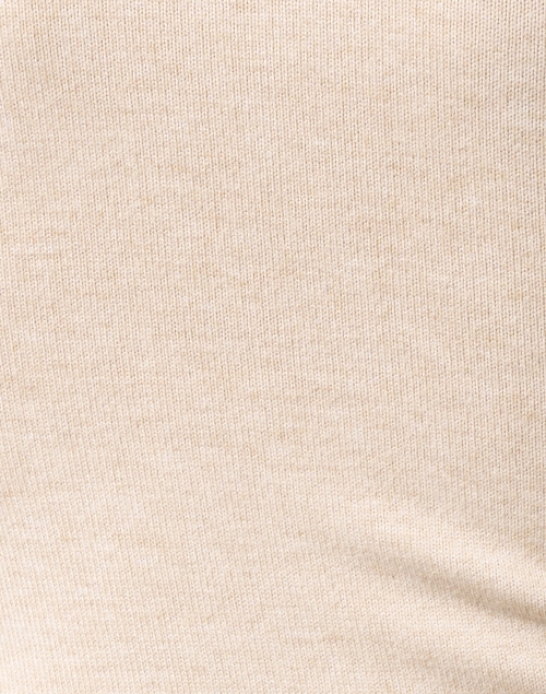 Fabric image - Vince - Beige Jersey Half Zip Top
