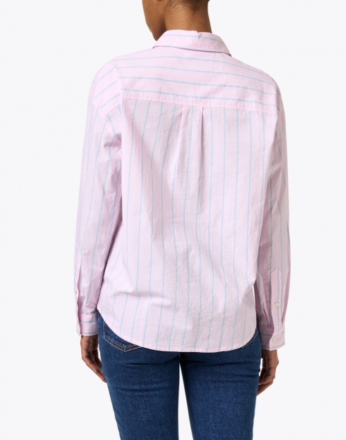 Back image - A.P.C. - Pink Striped Cotton Button Down Shirt