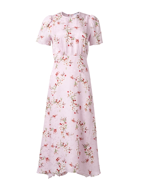 Product image - L.K. Bennett -  Boyd Pink Print Silk Jacquard Dress