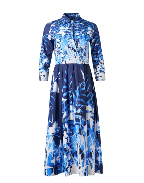 Product image - Sara Roka - Elenat Blue Print Cotton Dress