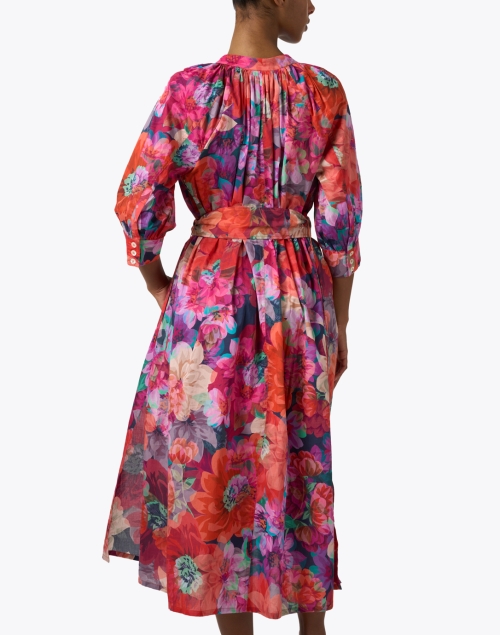 Back image - Megan Park - Celia Multi Print Cotton Dress