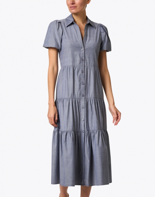 Front image - Brochu Walker - Havana Slate Grey Midi Dress