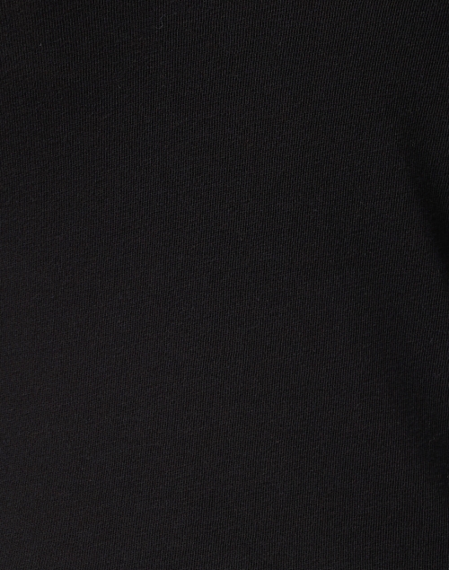 Fabric image - Vince - Black Cotton Jersey Turtleneck Top