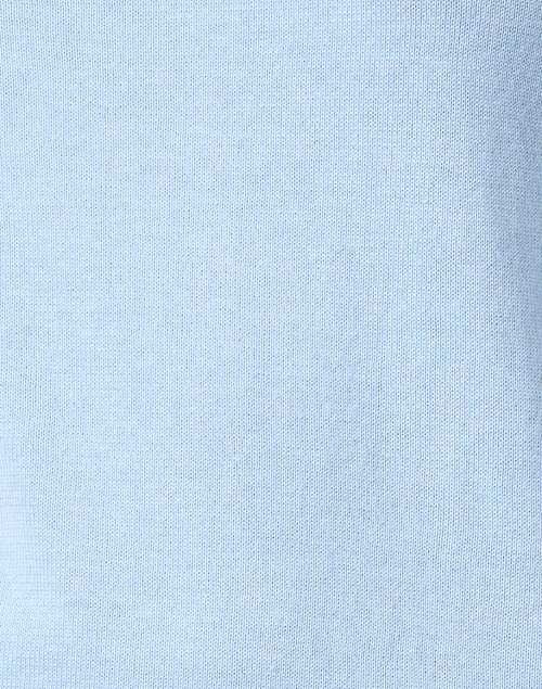 Fabric image - Blue - Light Blue Pima Cotton Sweater 