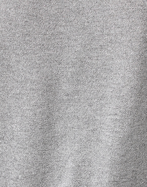 Fabric image - D.Exterior - Grey Lurex Elbow Sleeve Sweater