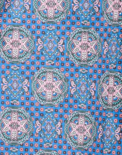 Fabric image - Caliban - Blue Tile Print Stretch Dress