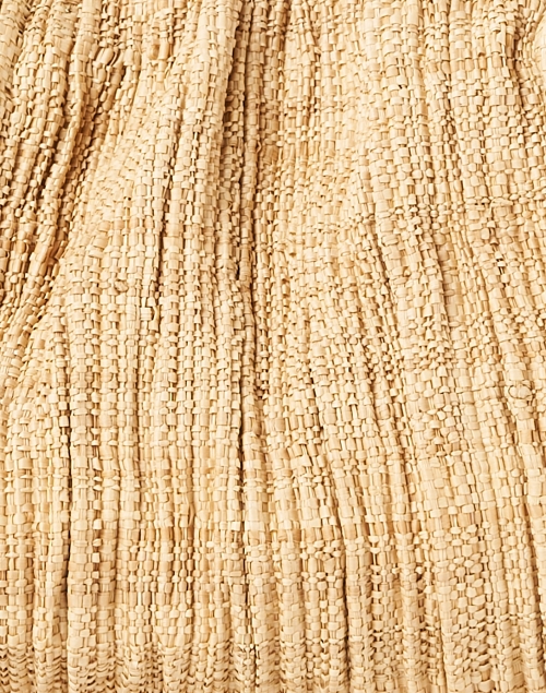 Fabric image - Loeffler Randall - Bailey Natural Pleated Straw Clutch