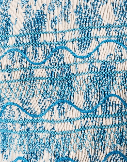 Fabric image - Loretta Caponi - Lea Blue Print Dress