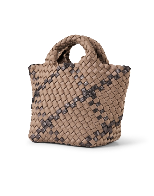Front image - Naghedi - St. Barths Petit Brown Woven Handbag