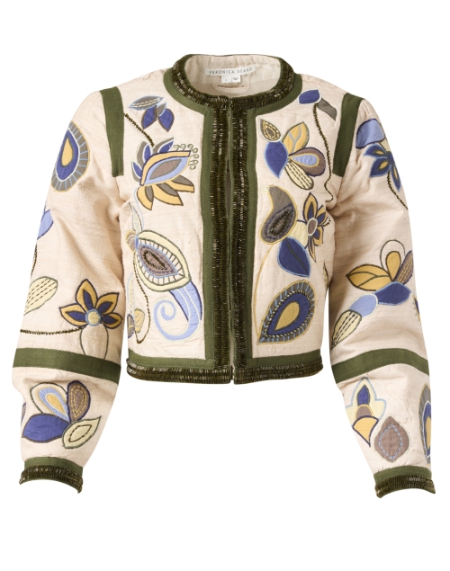 Product image - Veronica Beard - Benicia Cream Beaded Floral Jacket