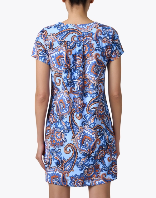 Back image - Jude Connally - Ella Blue Paisley Print Dress