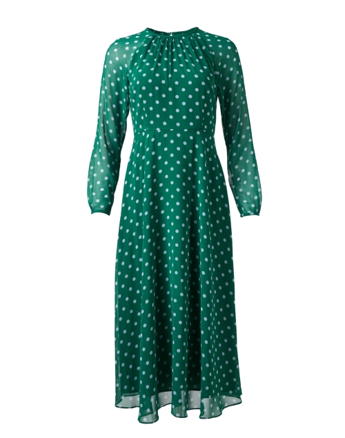 Product image - L.K. Bennett - Addison Green Dot Print Dress