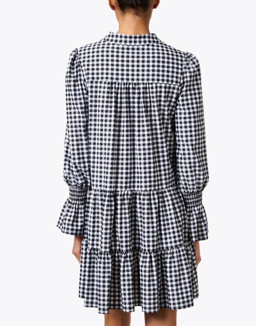 Back image - Jude Connally - Tammi Black Gingham Tiered Dress