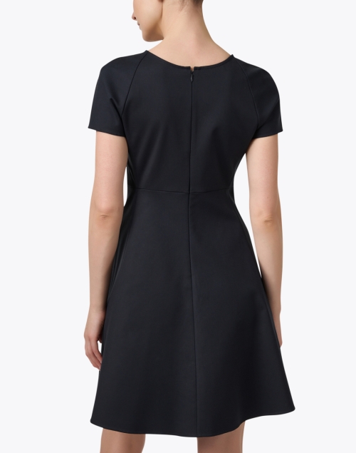 Back image - Emporio Armani - Navy Fit and Flare Dress