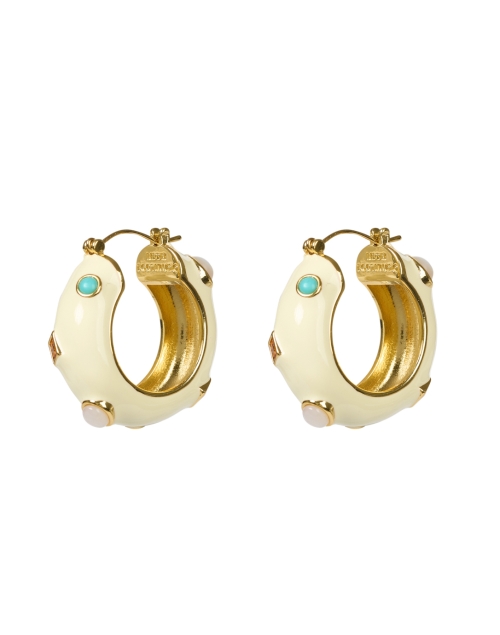 Product image - Lizzie Fortunato - La Bomba Ivory Hoop Earrings