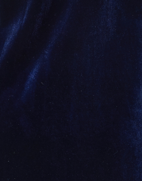 Fabric image - Gretchen Scott - Navy Velvet Ruffle Neck Dress