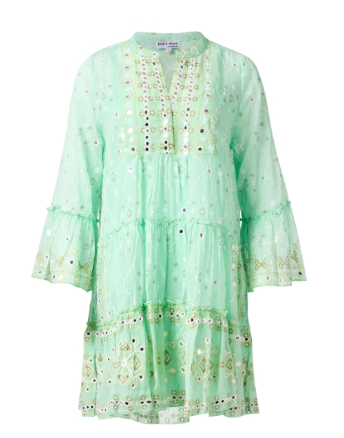 Product image - Juliet Dunn - Mint Green and Gold Mosaic Print Dress