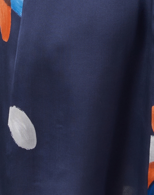 Fabric image - Emporio Armani - Blue Printed Silk Dress