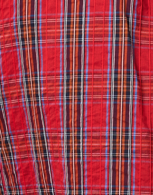 Fabric image - Finley - Laine Red Plaid Shirt Dress