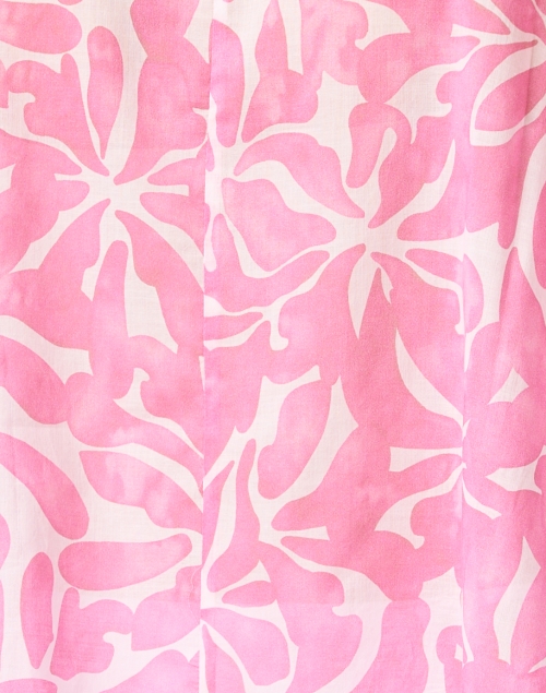 Fabric image - WHY CI - Pink Floral Print Cotton Blouse