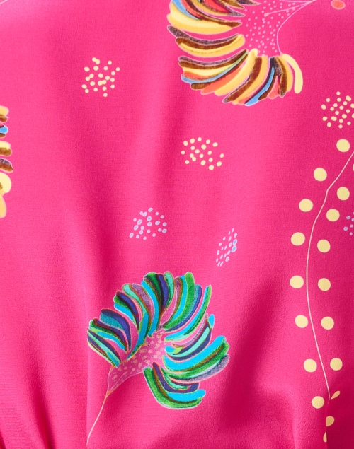 Fabric image - Soler - Pauline Pink Printed Silk Top