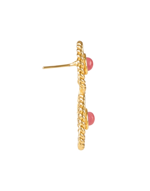 Back image - Sylvia Toledano - Gold Stone Spiral Drop Earrings