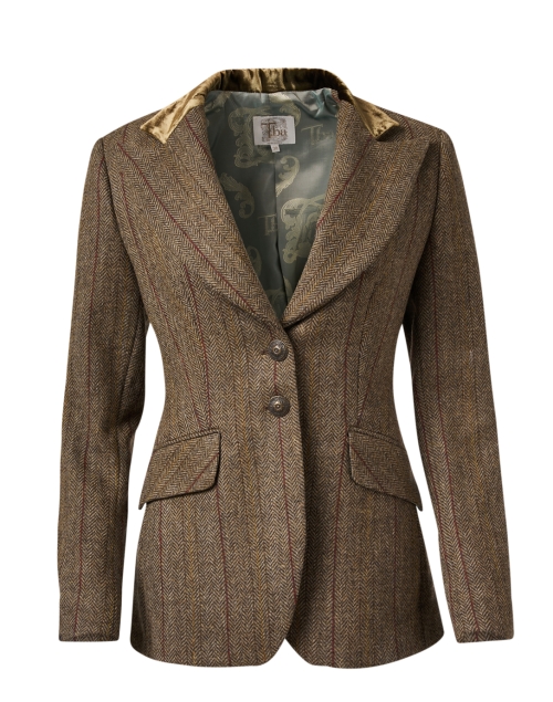 Product image - T.ba - Swing Brown Stripe Tweed Jacket