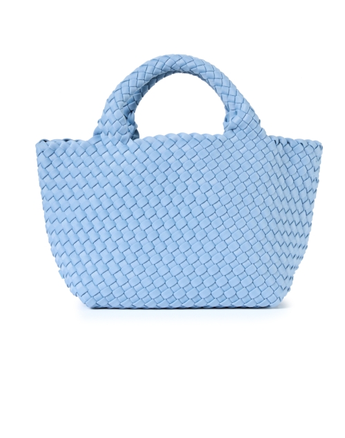 Naghedi St Barths Light Blue Mini Solid Woven Handbag
