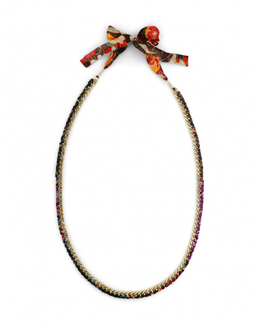 Product image - Megan Park - Curb Floral Printed Chain Necklace