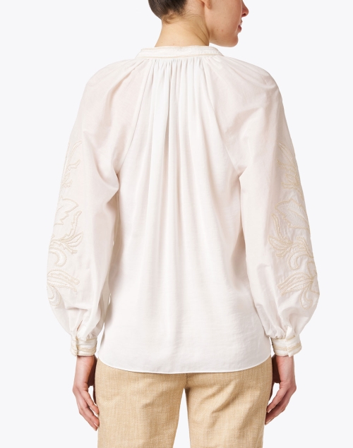 Back image - Kobi Halperin - Grier White Embroidered Blouse