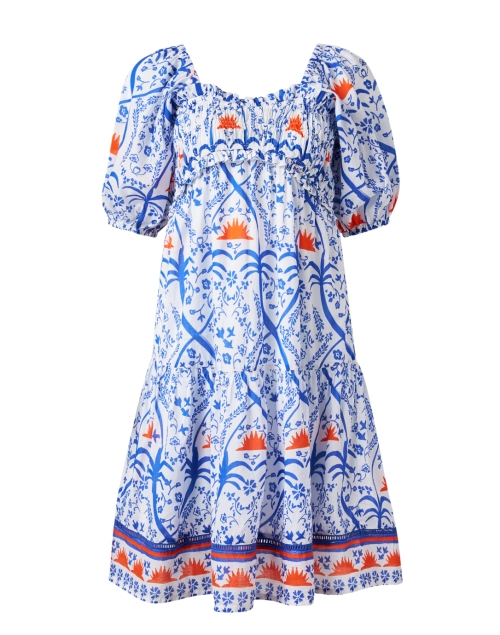Product image - Ro's Garden - Tamara Blue and Orange Print Dress