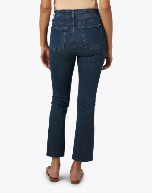 Back image - AG Jeans - Farrah Dark Wash Cropped Bootcut Jean