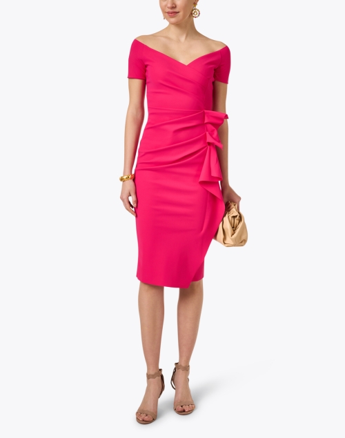 Look image - Chiara Boni La Petite Robe - Silveria Pink Off The Shoulder Dress