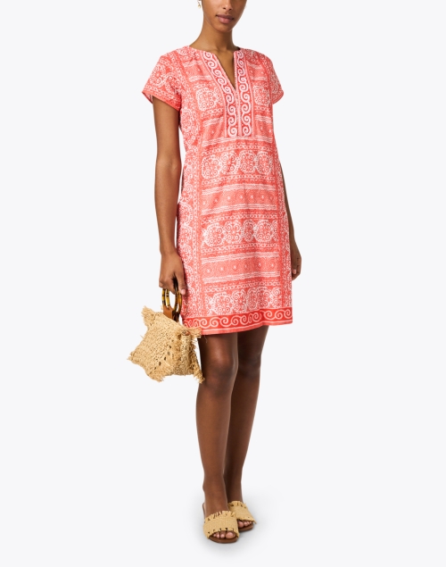 Look image - Bella Tu - Coral Print Cotton Dress